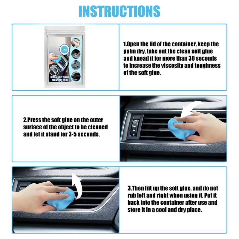 Car Cleaning Gel Car Detail Tool Cleaning Gel Car Interior Putty Cleaner Universal Keyboard Cleaning Gel