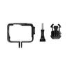 For Insta360 Ace Pro PULUZ Plastic Cage Expansion Adapter Frame with Cold Shoe Base (Black)