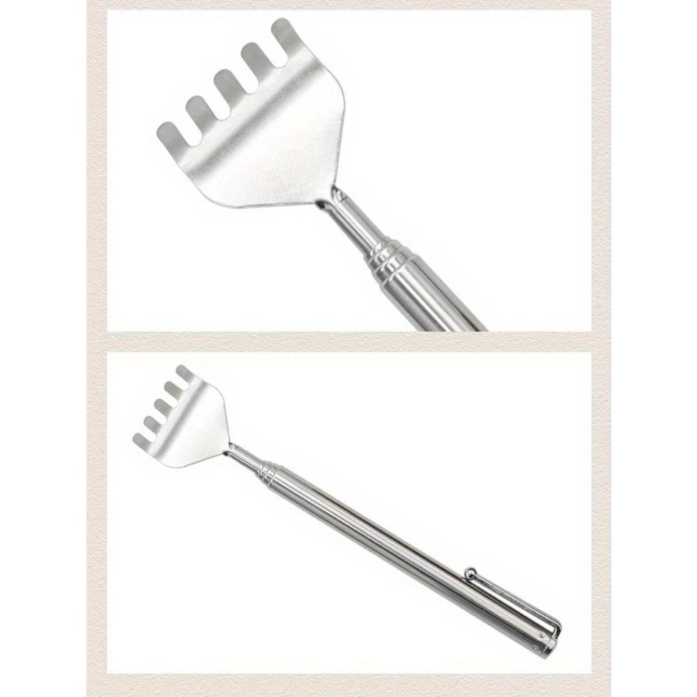 Retractable Back Scratcher, Stainless Steel Retractable Anti-itch Claw, Metal and PVC Material, Fragrance-free, Massage Tool for the Elderly