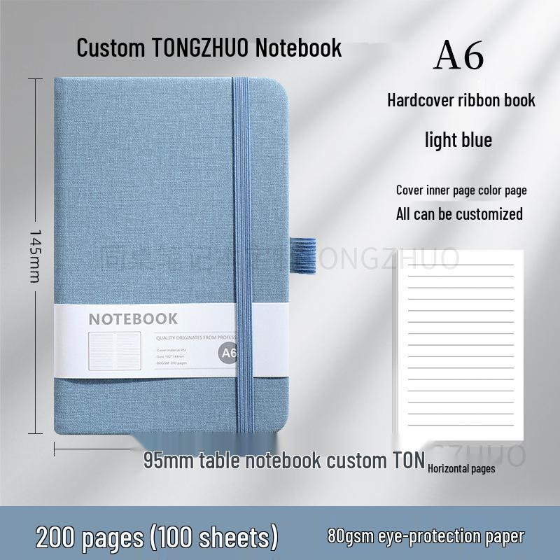 Wysokiej jakości, spersonalizowany notes A5 z gumką do biznesu i biura