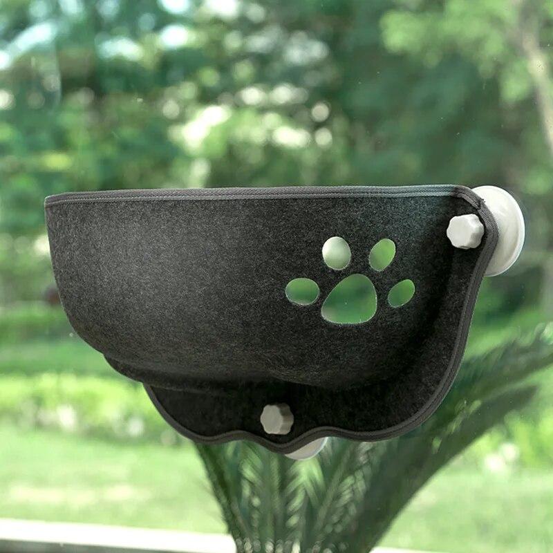 Sunny Window Seat Nest Cat Window Hammock With Cushion Pet Kitty Hanging Sleeping Bed With Strong Suction Cups Pet Cats