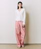 Baniseunyuyog 26Ss Linen Blended Pigment Barrel Denim Fade Pink Long (+7Cm)