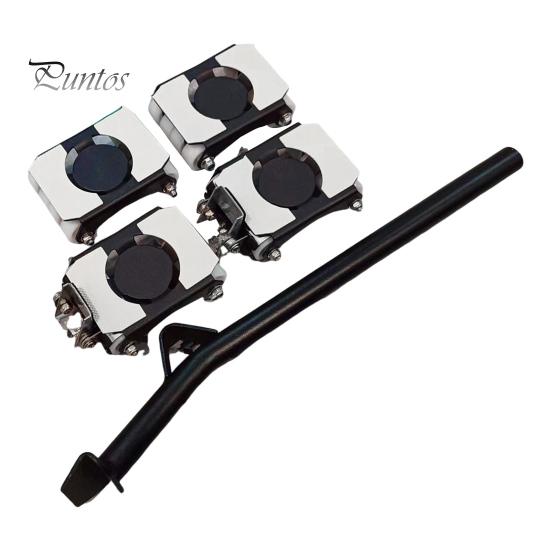 

1 комплект подъемного инструмента для мебели с ломом, тяжелый подъемный инструмент для мебели с 8 колесами, тележка для перемещения мебели на роликах для бытовой техники 4pcs