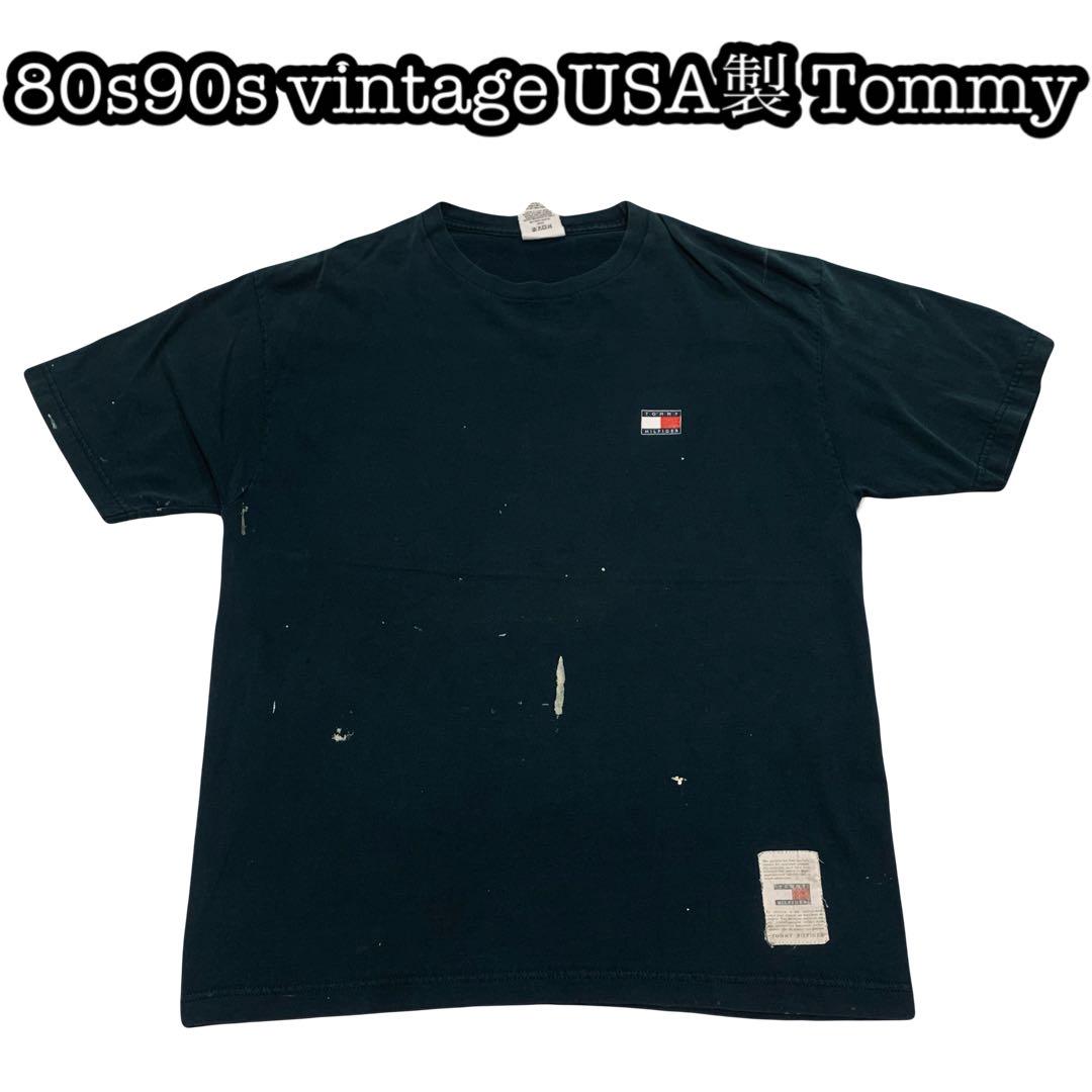 

[USED] 80s/90s OLD Tommy USA made vintage American TEE