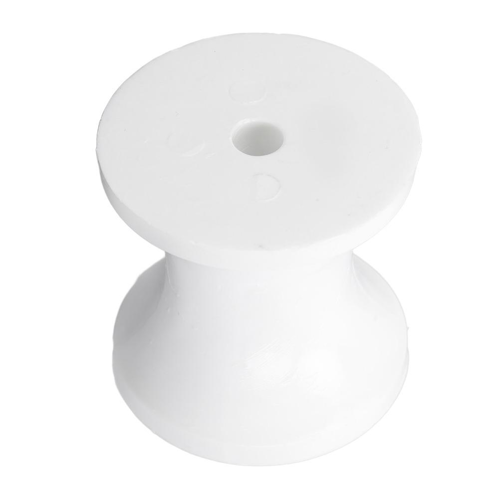 White Bow Stop Roller 51mm Length Nylon Roller Boat Trailer Roller Boat Trailers