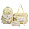 Zaino1011 zaino scuola media ragazze studenti liceo carino piccolo fresco scozzese zaino casual grande capacità set da tre pezzi