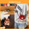Cute Cartoon Bowknot Pu Mini Crossbody Bag For Daily Use