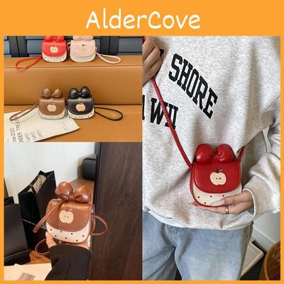 Cute Cartoon Bowknot Pu Mini Crossbody Bag For Daily Use