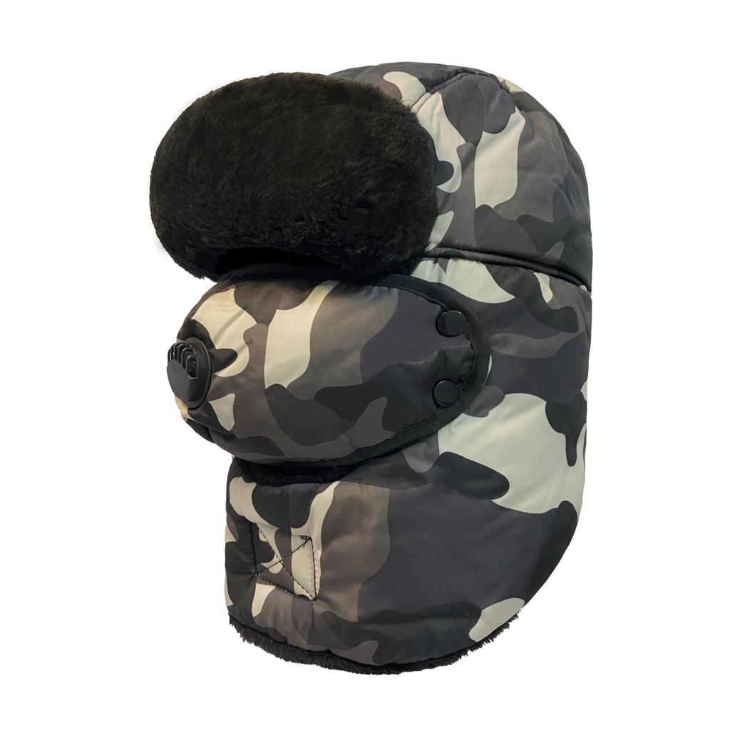 Women's Winter Velvet Balaclava Hat - Windproof Ear Protection for Cycling