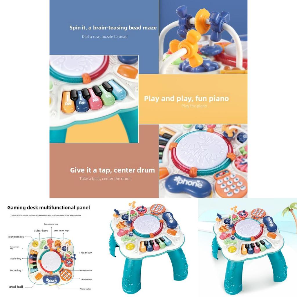 Multi Functional Baby Learning Table With Music Toys For Ages 1 To 3 Years
