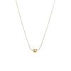 Elegant Niche 18K Gold Titanium Steel Love Pendant Necklace for Women - Fade-Resistant Clavicle Design
