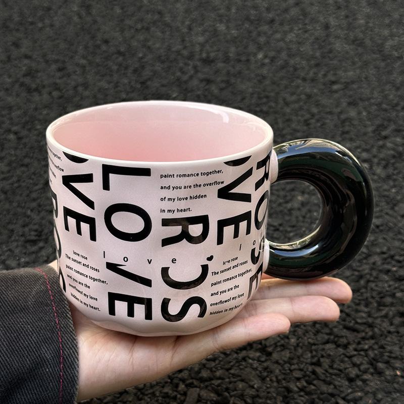 

High Value Ceramic Mug with Lid To Give Girls Birthday Gifts Practical Cups Bestie Souvenirs Men 401-500ml