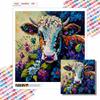 New Arrival 5D DIY Full Circle Diamond Painting "Painted Cow" Embroidery Cross Stitch Home Decor Gift