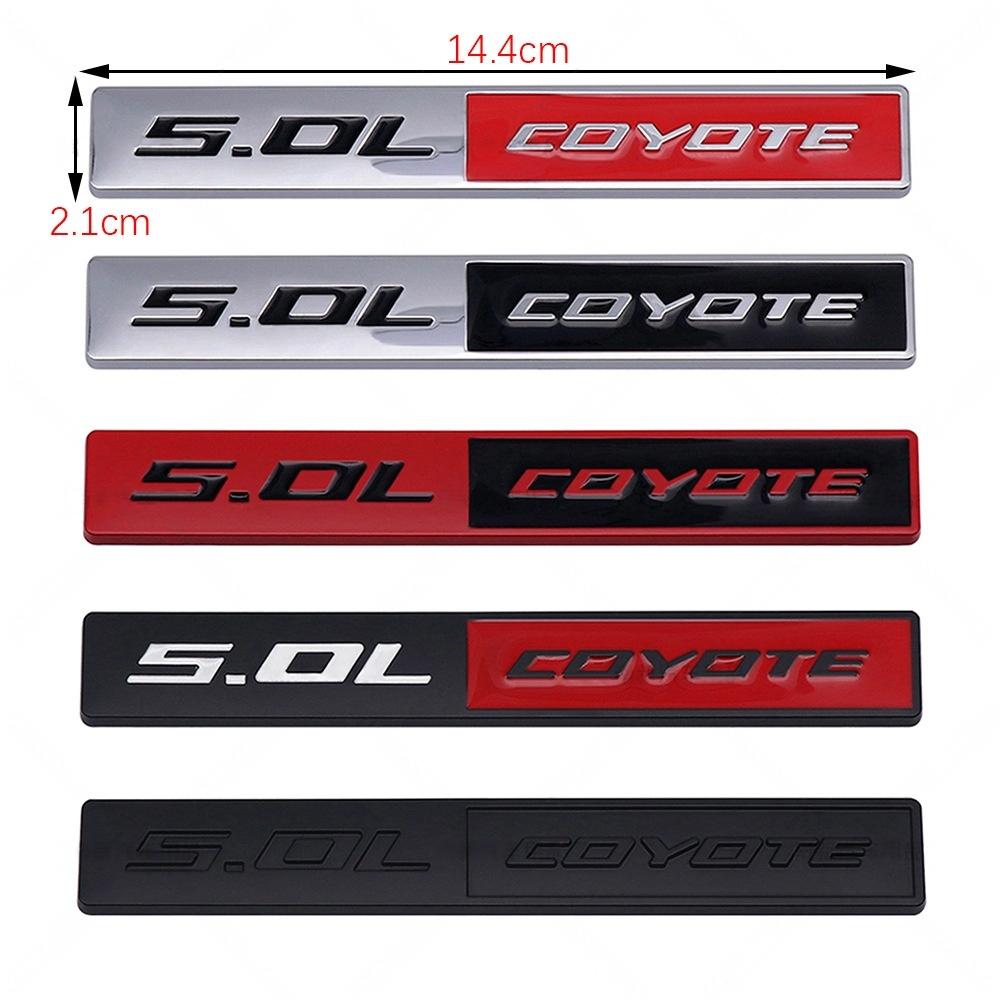 3D Metal 5.0 COYOTE Rear Trunk Side Fender Emblem Badge Sticker Car Accessories