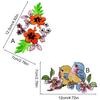 1Pc Bird Patch Cartoon Cloth Sticker DIY Clothing Decoration Faishon Flower Patch Embroidered Cheongsam Patch
