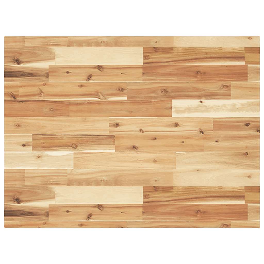 Vidaxl Tabletop, Rectangular, 80X60X4 Cm, Solid Acacia Wood