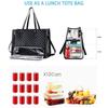 Large-Capacity Tote & Laptop Bag with Lunch Box, Crossbody or Shoulder Style