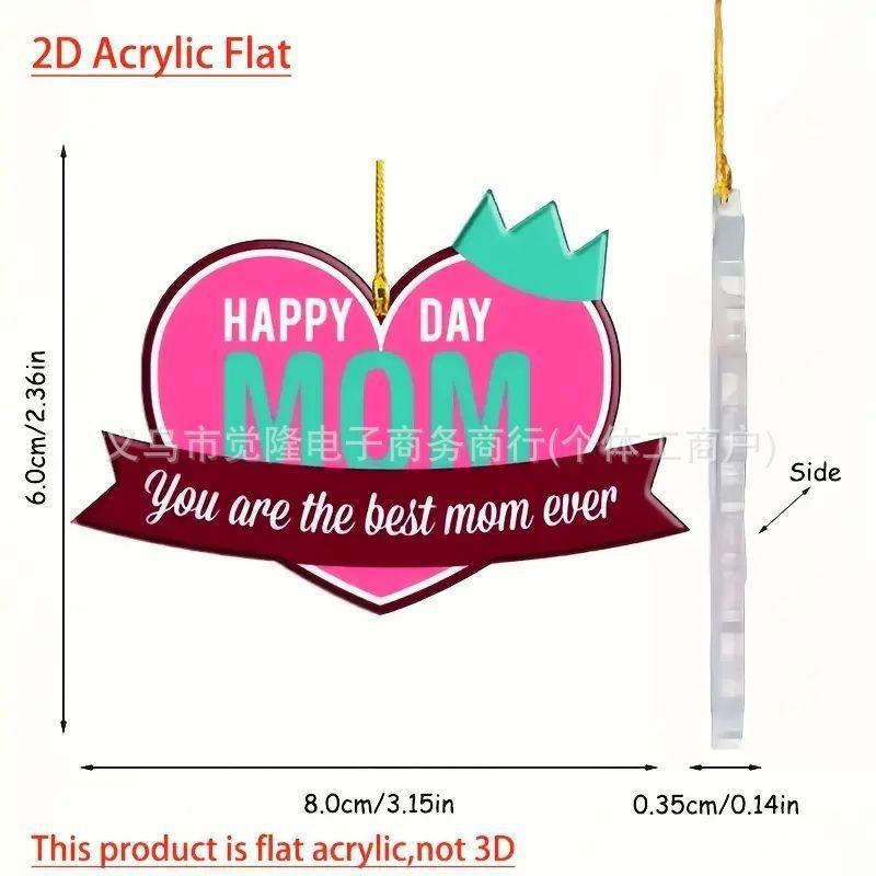 

Автомобильный Привлекающий Внимание Акриловый Аксессуар для Интерьера Потрясающее Подвесное Украшение на День Матери