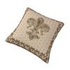 Custom Nordic Vintage Fleur De Lis Pastel Gold Cushion Cover For Sofa Soft Royal Sacred Lily Flower Throw Pillow Case