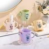 Qi Liang Cartoon Kids Toothbrush Holder & Rinse Cup Set (2-Pack)