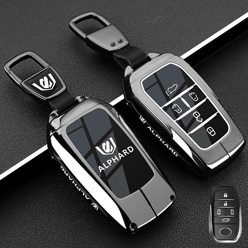 Suitable for 2024 Toyota Alphard Keycase Alphard Car 20 Series 30 Series 40 Series Special Metal Buckle Case Male