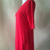 Premium Quality Plus Size Women Red Green Color Printed Round Neck Dress For All Occasions