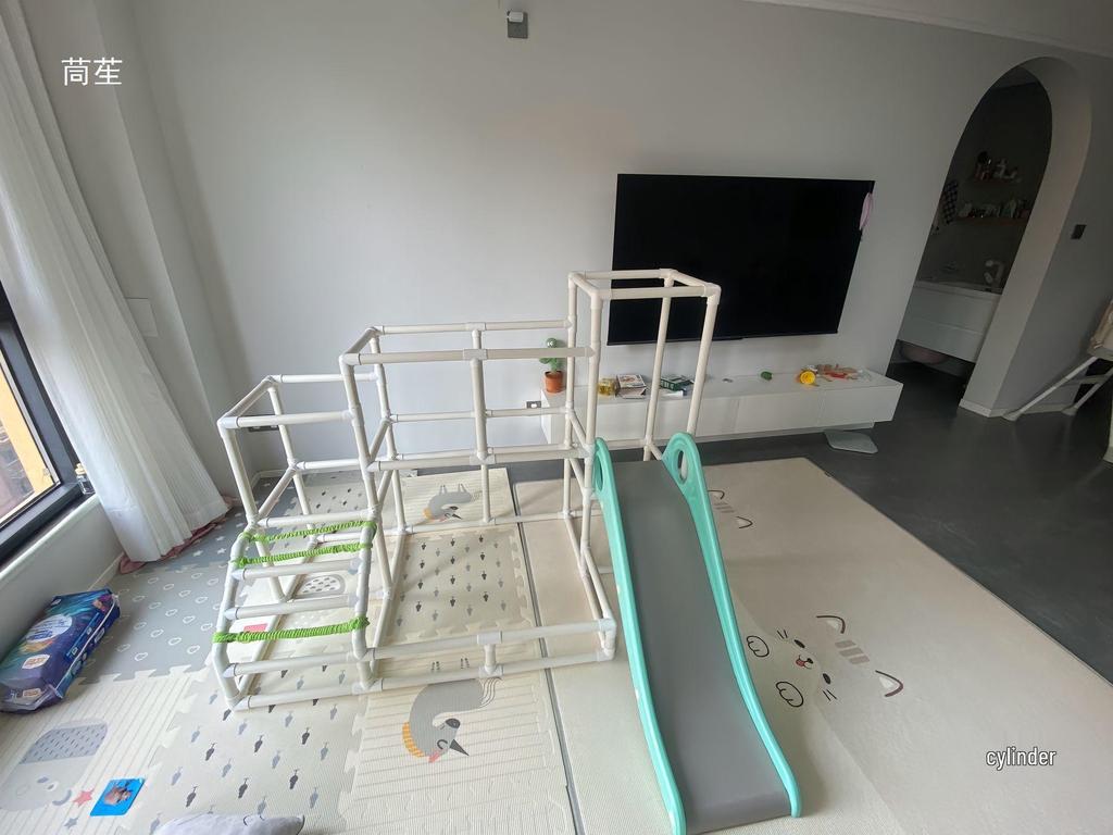 DIY Indoor Climbing and Crawling Frame Kit for Infants and Children with PPR Water Pipe and PVC Fittings