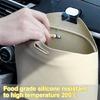 Car Organizers for Waste Management, Foldable and Hangable Silicone Trash Receptacle Holder, Essential Vehicle Accessory