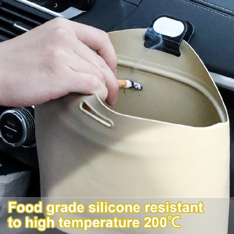 Car Organizers for Waste Management, Foldable and Hangable Silicone Trash Receptacle Holder, Essential Vehicle Accessory