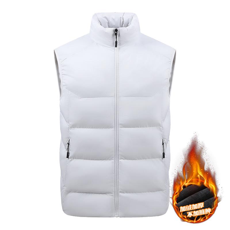Unisex Plus Velvet Sports Vest – Warm Sleeveless Cotton Jacket for Martial Arts Training XXS