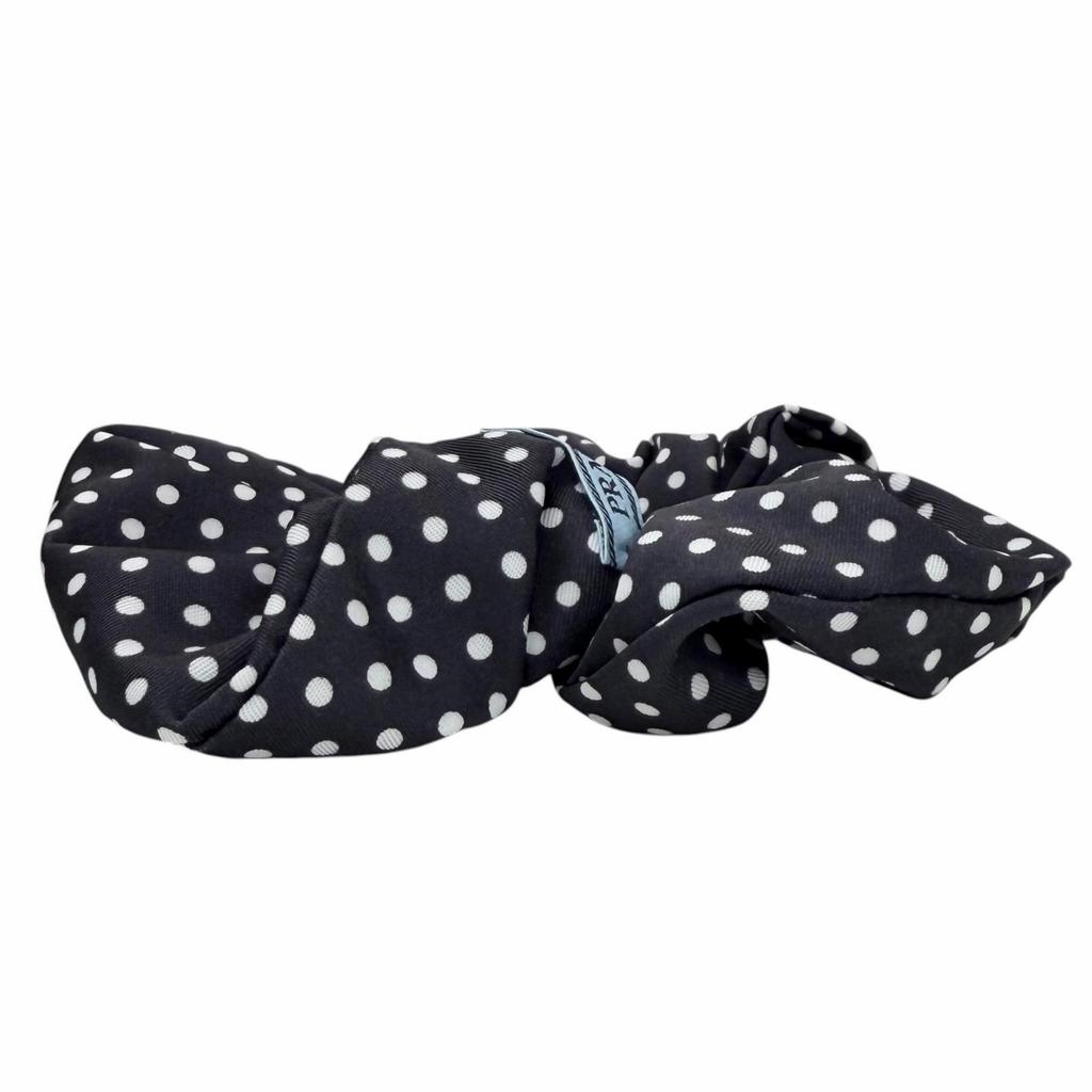 Excellent PRADA Shush Re-Nylon Scrunchie Dark navy Recycled nylon Women 1IF015 Used
