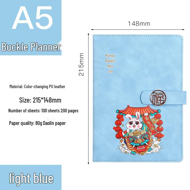 Retro A5 Chinese-Style Clasp Notebook with Gilding Option A5 with Gilding