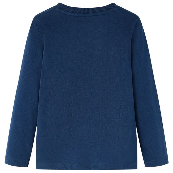 T-shirt enfants à manches longues bleu marine 92/104/116/128/140