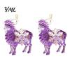 Christmas Home Decor Sheep Hanging Ornament with Snowflake Decor, 2D Flat Acrylic Pendant Ornaments Rope for Holiday Tree Party Supplies Festive