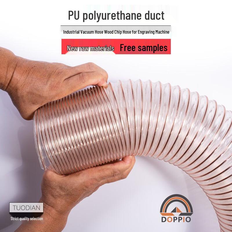Transparent Steel Wire PU Dust Collection Hose