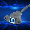USB 3.0 B Male To Female Printer Cable Screw Panel Mount 5Gbps Transfer Rate 50cm 20inch For Hard Drives Keyboards
