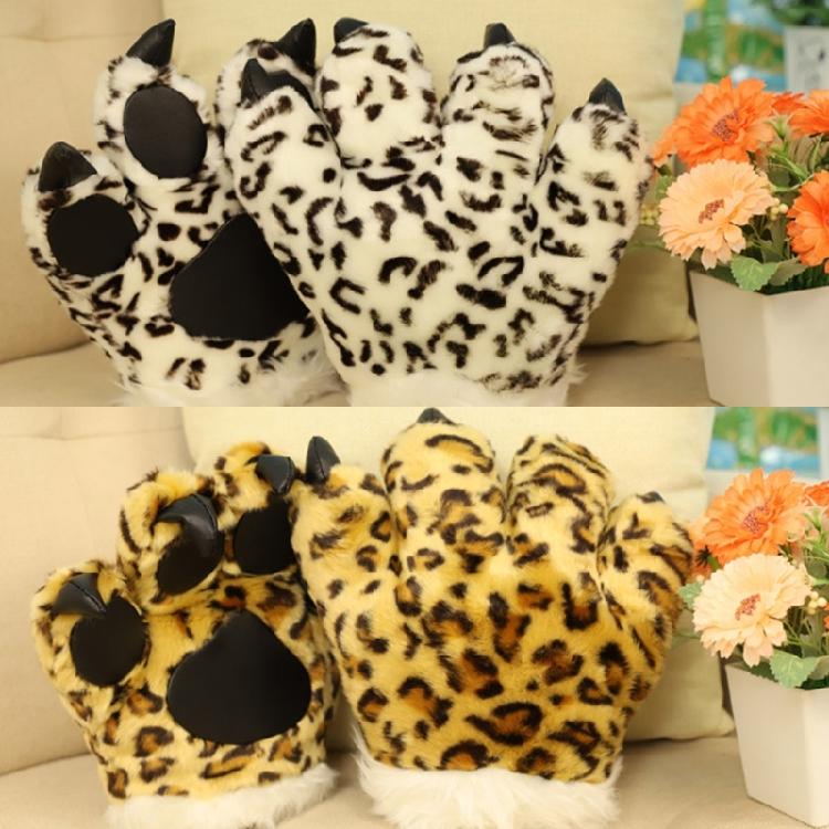 Leopard Costume Accessories Set Leopard Ear Headband,Tail Halloween Cosplay Prop