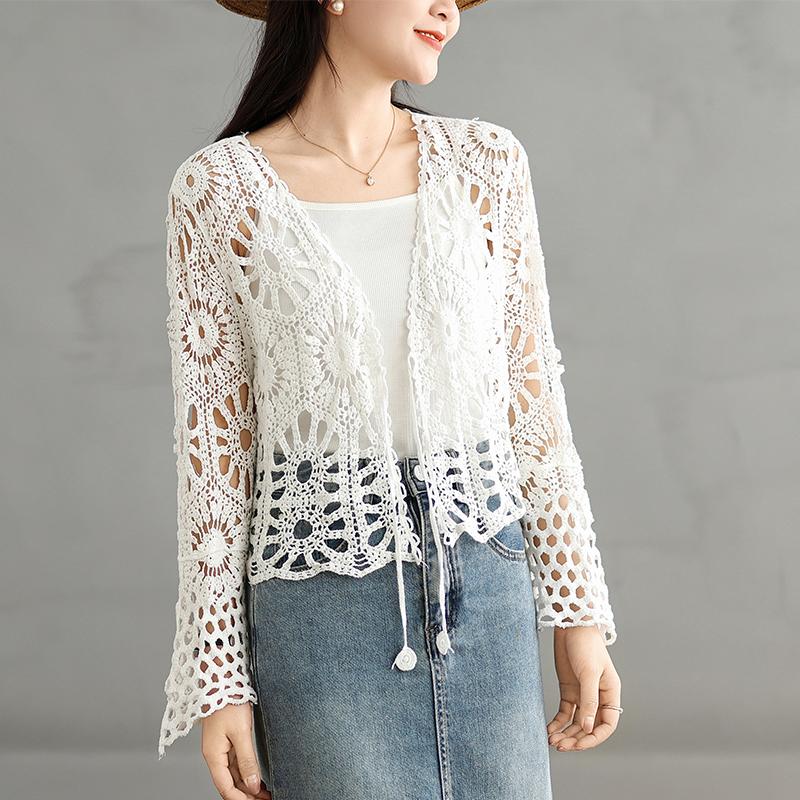 

Летняя женская футболка с рукавом, базовая модная майка, кружевные футболки, повседневная свободная белая футболка One Size белый