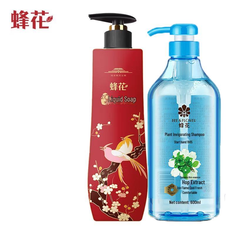 

Bee & Flower Refreshing Shampoo & Agarwood Shower Gel Set