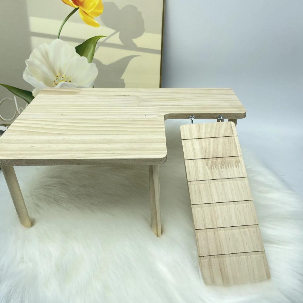 DIY Stairs Toy Jumping Board Hamster Pet Climbing Toy New Wooden Ladder Platform  for Small Pets