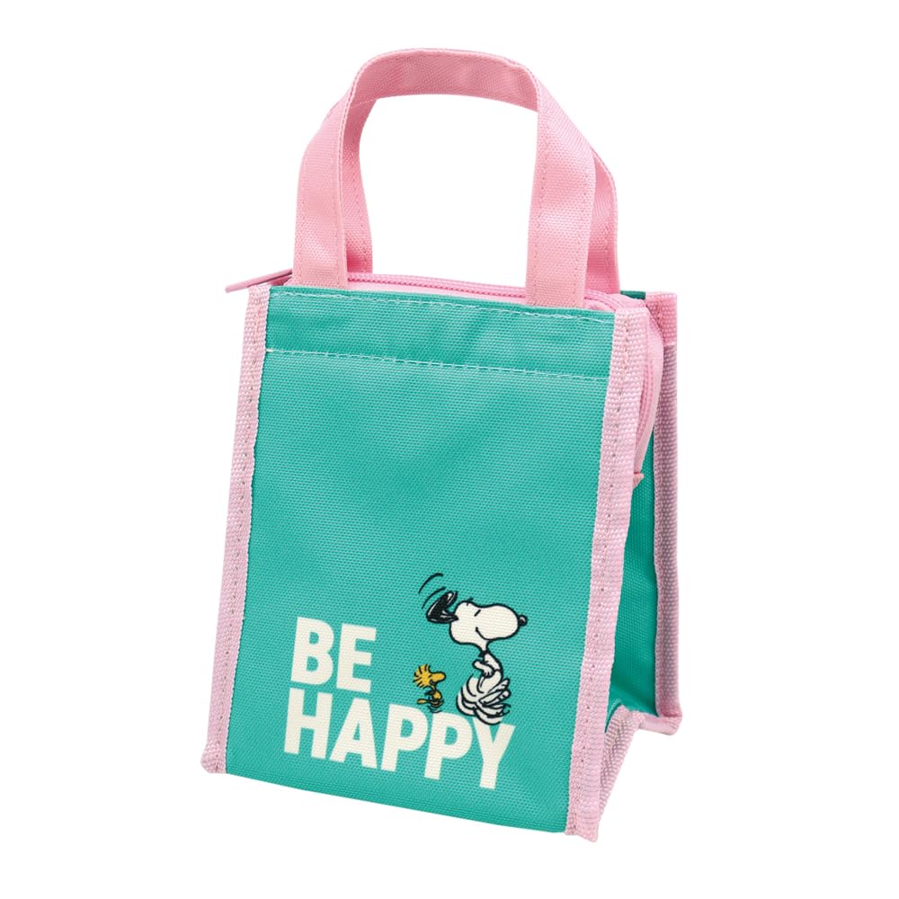 

Onishi Ken PEANUTS Lunch Bag Square SS GREEN Lunch Series BE HAPPY SLL-2001