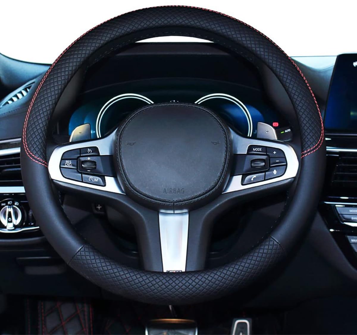 

HUACHENG Чехол на руль для легких маленьких автомобилей, оригинальный, универсальный, подходит для всех, защитный чехол для стандартного, индивидуальные аксессуары для интерьера, автомобилей, размер, чёрный