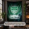 Personalized Wall Tapestry,Werder Bremen FC Custom Text, Soft Fabric Wall Art For Indoor Decoration