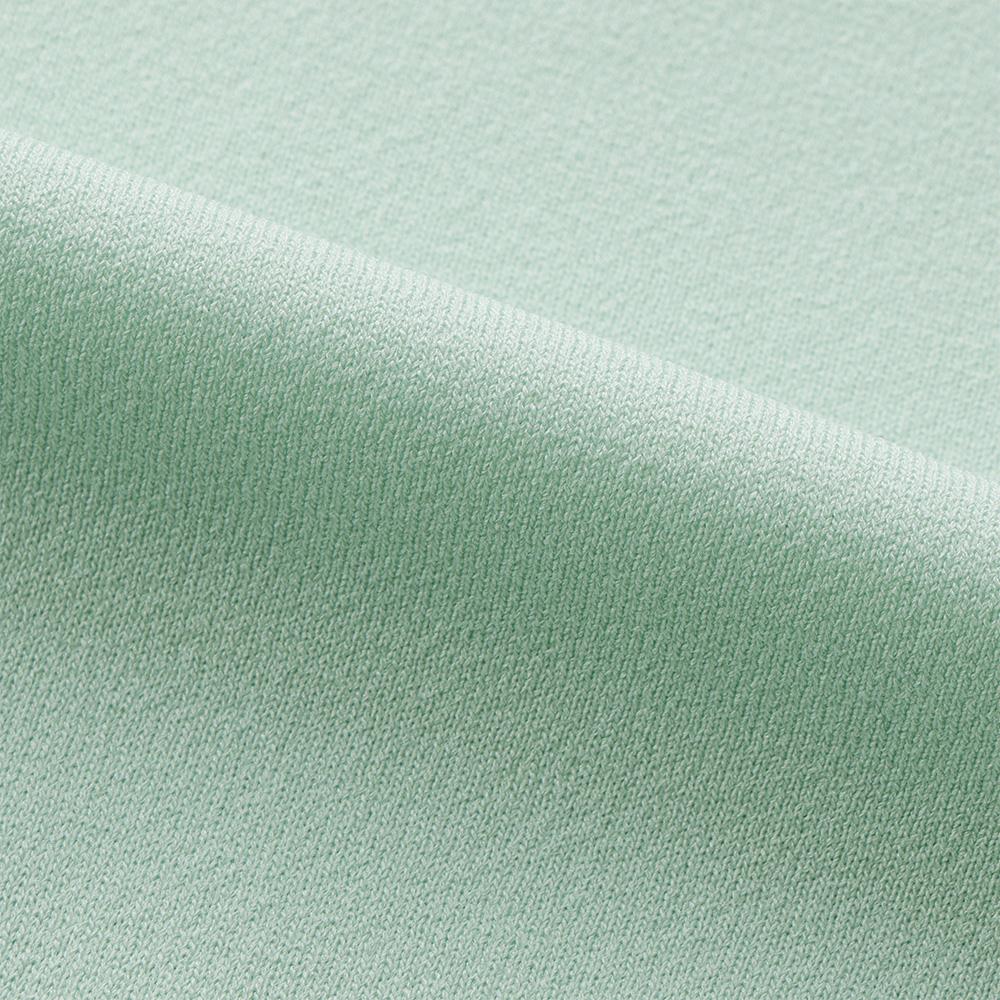 MALBON GOLF Scalloped Knit Short Sleeve Polo Sweater Light Mint (Woman)