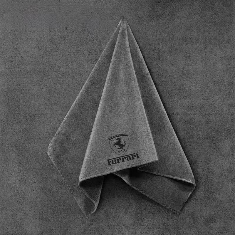 Car Microfiber Wash Towel Cleaning Drying Cloth For Ferrari Roma F80 296 GTB GTS SF90 Stradale Spider Spyde Auto Accessories JQ6