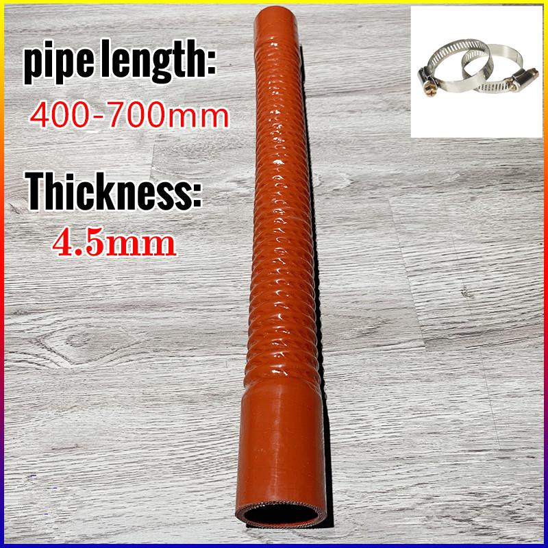 Universal ID30-100mm Silicone Flexible Hose Air Intake Pipe Length 400-700mm Radiator Tube High Pressure Temperature 2 Clamps