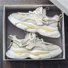 Men's shoes 2025 autumn new breathable fashion casual sports shoes teenagers low-top thick-soled dad shoes fashion