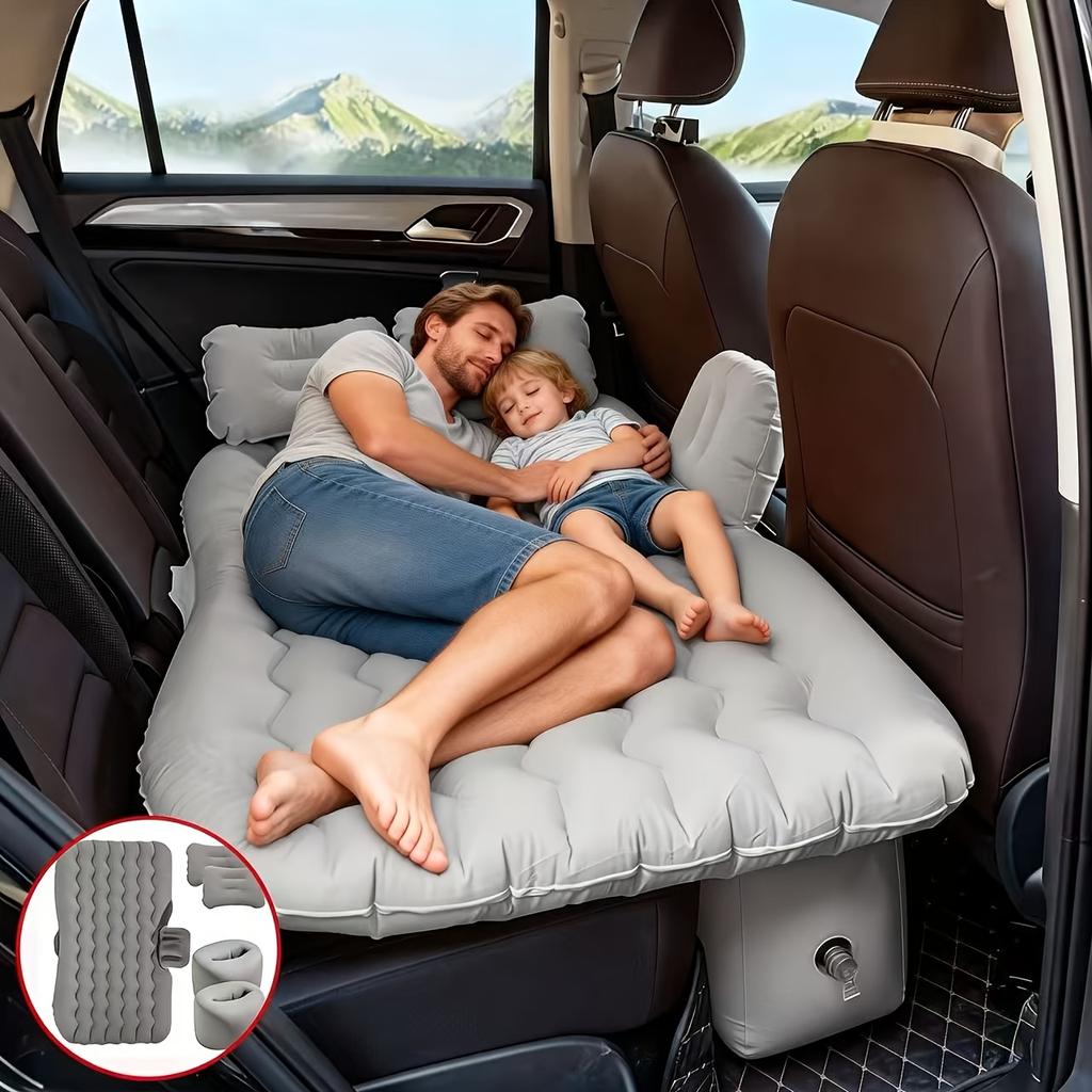 Portable Inflatable Car Mattress, Car Beds For Vehicles,PVC Material,For Backseat Sleeping, Outdoor Camping Picnic Travel Cushion Bed,Car Accessories