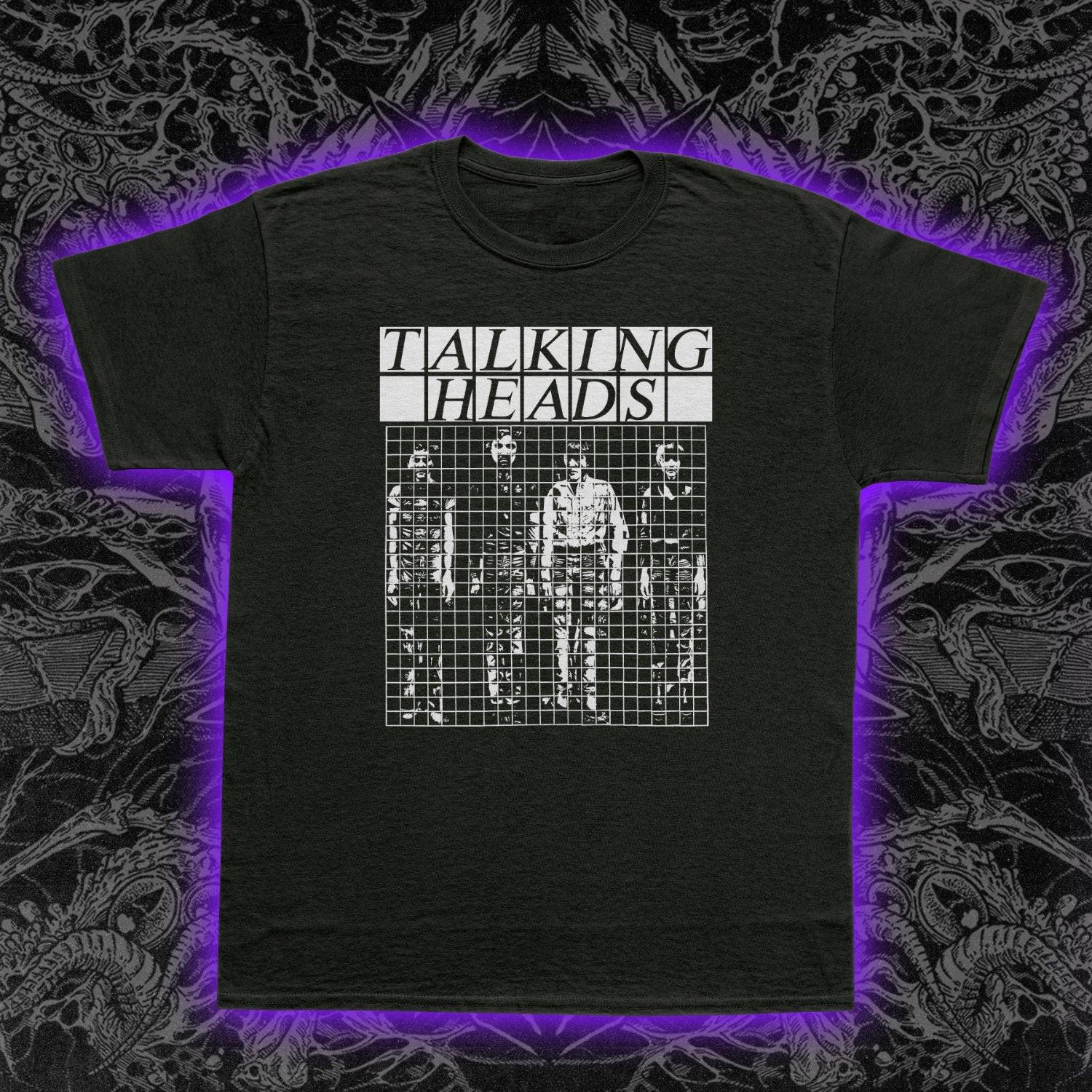 Talking Heads Buildings and Food T-Shirt Mens Womens Tees Top Art Pop New Wave Rock Music Tee S-5XL S