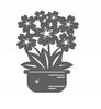 1. Flowerpot pendant, flowers, openwork decoration, COLORS